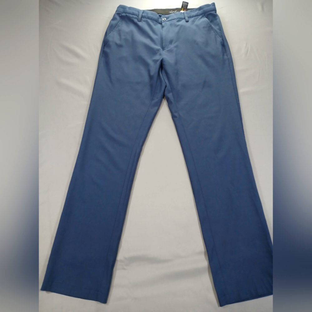 New Greg Norman Men’s Performance Pants Slacks Size 32×32 Navy Blue